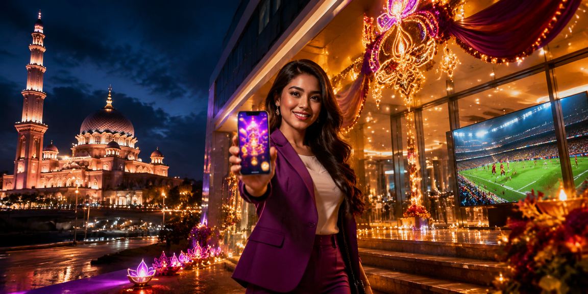 Pemain Putrajaya menyemak odds pertaruhan bola sepak pada platform 38000