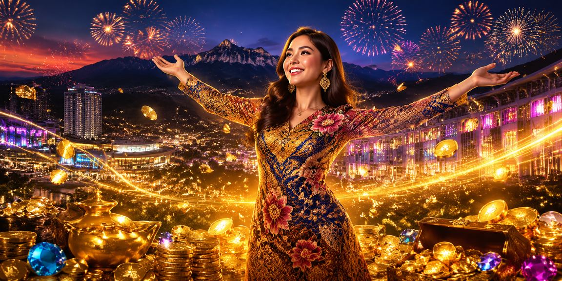 Pemain Sabah berlatarbelakang batik tempatan menikmati pengalaman pertaruhan jackpot 38000